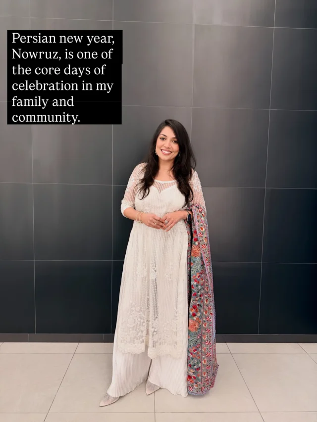 A little bit about me: Nowruz is my favourite holiday and a day where I get to reflect, pause, celebrate with gratitude, and grow with intention in the year ahead.

Wishing everyone peace, prosperity, health, wealth, and happiness in the new year x